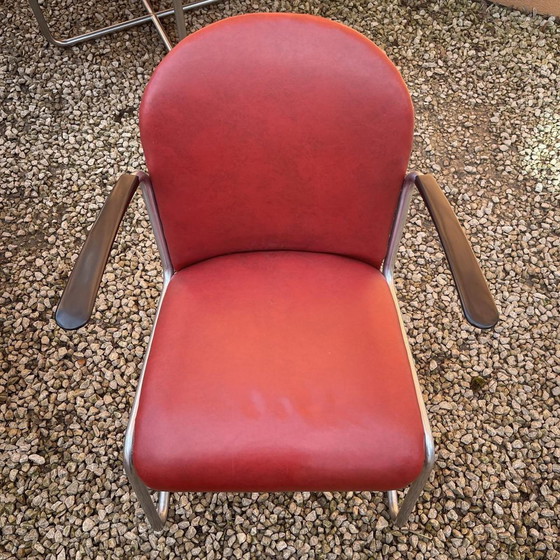 Bauhaus Tisch mit Sesseln in Stahlrohrstruktur von Willem Hendrik Gispen, 1930, 3er Set – Garten-Sets (photo 19 of 19)