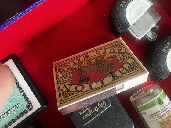 Image 1 of Lot of 12 Vintage Advertising and Novelty Lighters