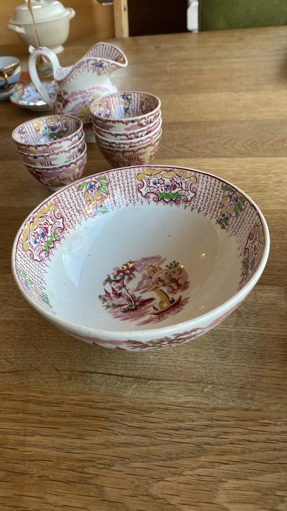 Image 1 of Antiek Petrus Regout en co ‘Fancy’ servies 