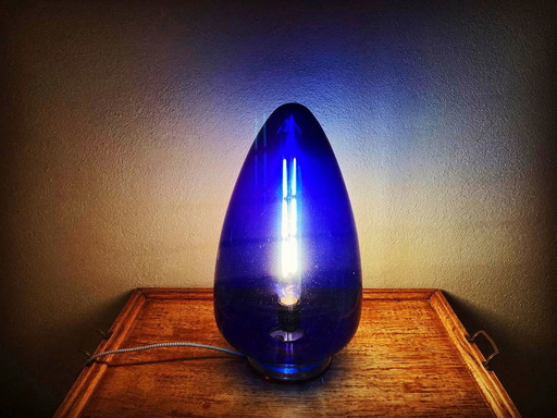 Schöne blaue Deckenlampe