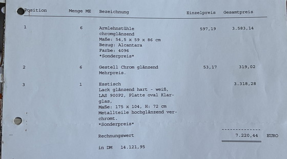 Image 1 of WK - Bacher Tafel met verstelbare Thomas Althaus Stoelen