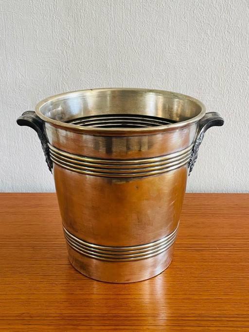 Seau à champagne Art déco en métal argenté par Argit, années 1920