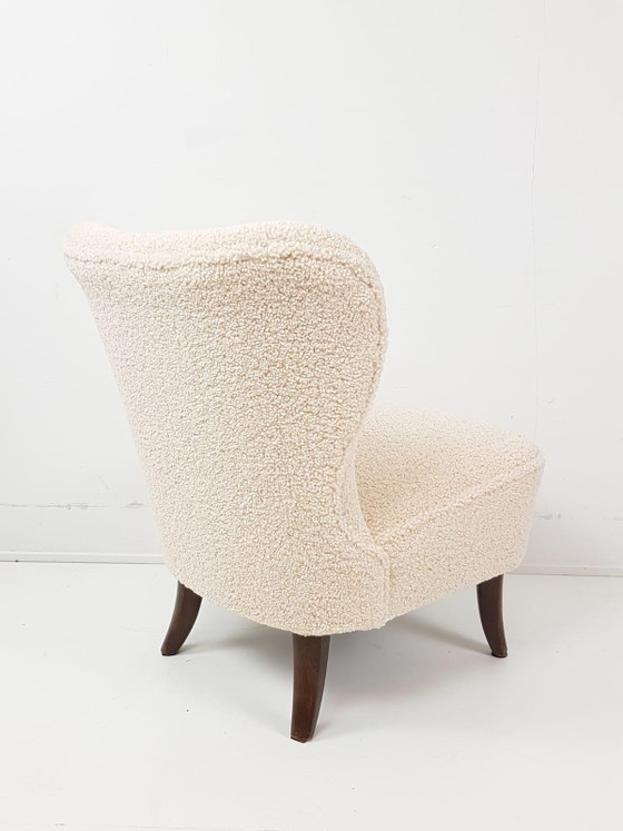 Fauteuil Artifort Vintage | Fauteuil Teddy Club nouvellement rembourré – Wood, Textile (photo 4 of 9)