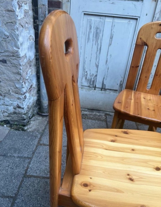 Image 1 of Ensemble de 6 chaises de salle à manger Effezeta en pin