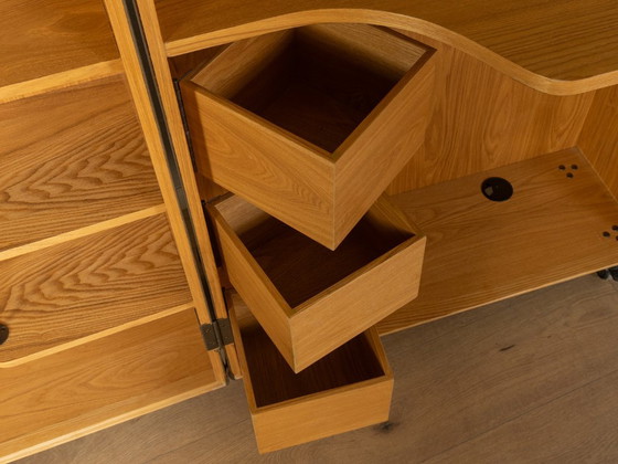 Bureau Hemingway, secrétaire vintage, Bureaux, Bois, Cuir, Gris (photo 11 sur 15)