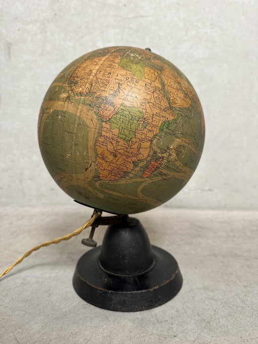 Globo/lámpara antigua de cristal