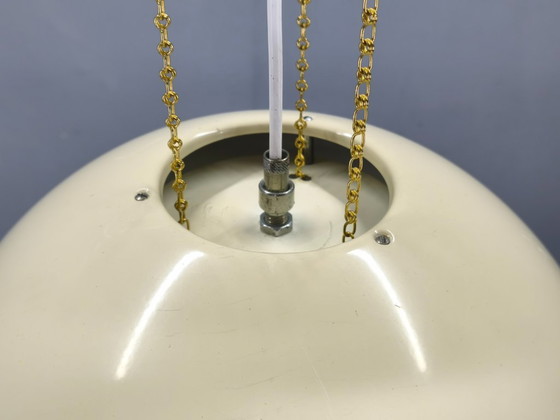 Image 1 of Colgante de latón y metal lacado, década de 1970, Checoslovaquia