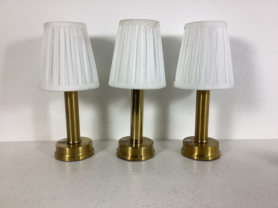 Image 1 of 3 lampes classiques rechargeables sans fil avec commande tactile LED