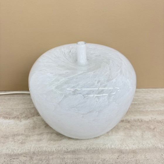 Image 1 of Vintage Eickmeier vintage glass table lamp apple shaped , 1970s