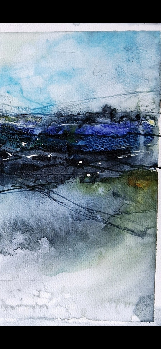 Image 1 of Der Sturm kommt, Aquarell in Mischtechnik