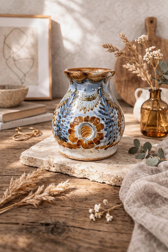 Image 1 of Vaso in ceramica d'autore francese – Jean-Claude Courjault – Anni '80, firmato.