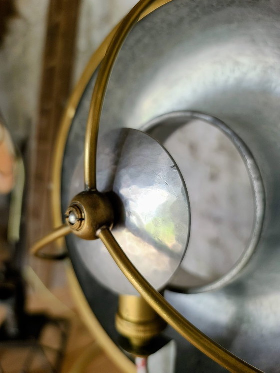 Image 1 of Lampada a treppiede in ottone/alluminio con spirito nautico