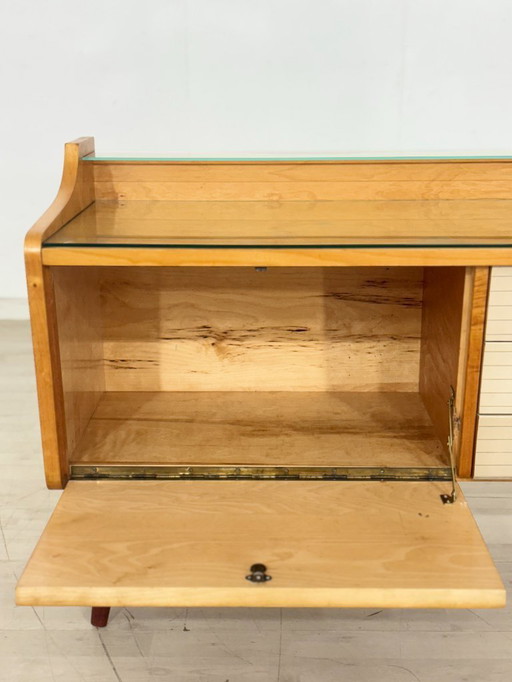 Vintage lowboard chest of drawers living room cabinet 1960