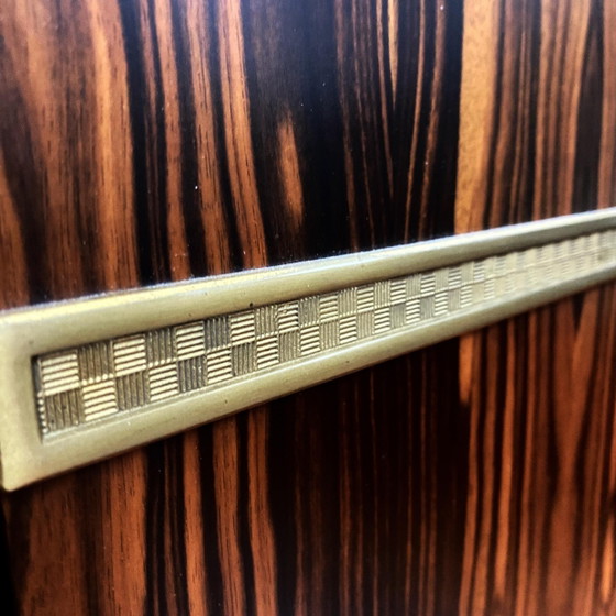 Armadio italiano in Macassar e ottone di Adalberto Caraceni per Modernindustria – Brass, Italian Design (photo 7 of 10)