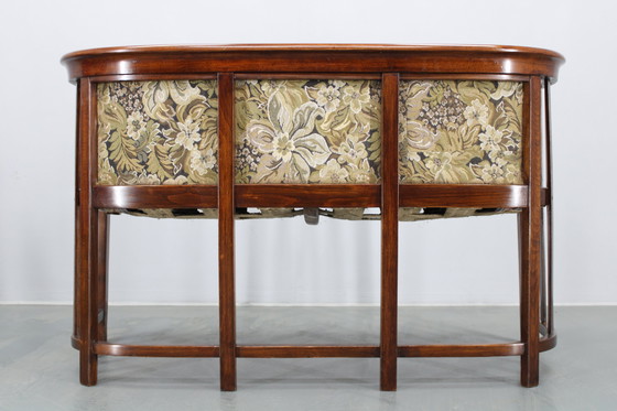 Image 1 of Josef Hoffmann Variation of Art Nouveau "Fledermaus" Sofa
