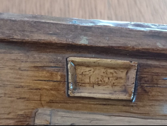 Image 1 of LOTTO: 2 BASSORILIEVI "BOIS SIC" - SCENE DI VITA CONTADINA (ANNI '70) Firmati