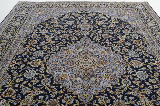 Image 1 of Alfombra persa Kashan 3,74 x 2,63 Alfombra oriental fina N.° 24640