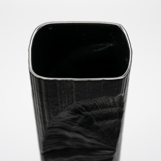 Image 1 of Martin Freyer Rosenthal Studio Line Brutalist Bisque Porcelaine Noire Vase Duo