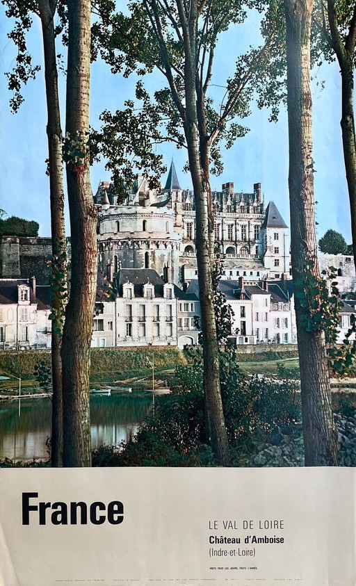 COLLECTIF - DRAEGER TOURISME France - Château d'Amboise poster 1963