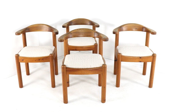 Image 1 of Set of 4 Vamdrup dining chairs vintage Danish upholstered