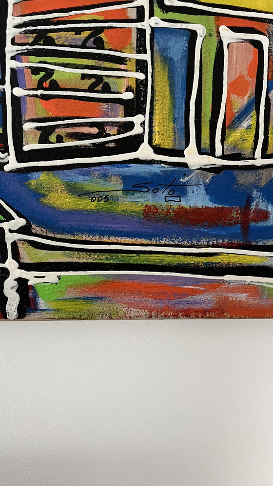 Image 1 of La Havane – Paysage urbain vibrant de La Havane, signé par Soto (2005)