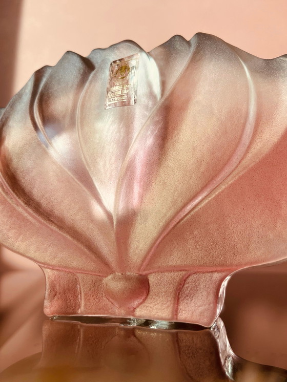 Image 1 of Walther crystal "70's Lotus flower vase