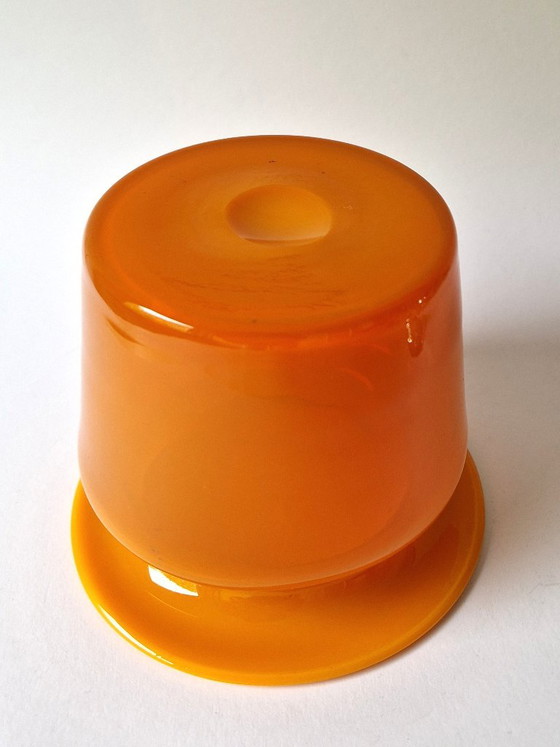 Kosta Boda - Vaso Arancione di Erik Höglund - Firmato - Anni '70 – Vasi, Glass (photo 5 of 6)
