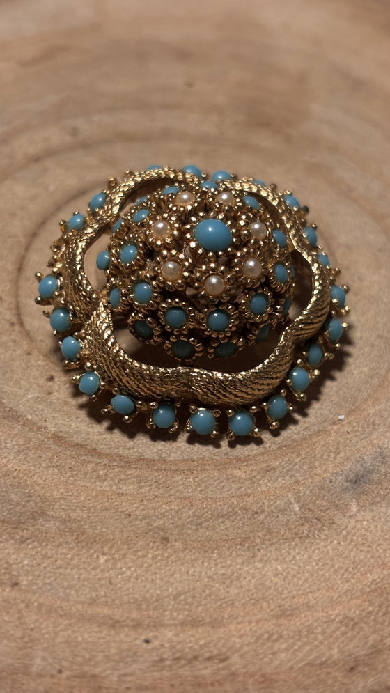 Image 1 of Set van drie brosse, victoriaanse, Italiaanse style. 