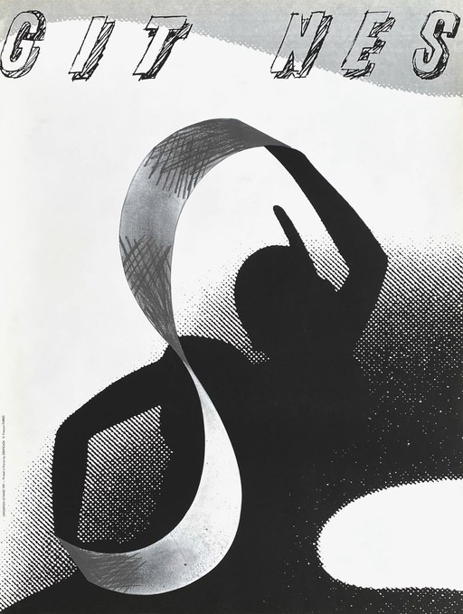 GITANES - TRIBUTE TO MAX PONTY Fabrizi François originele poster 1991