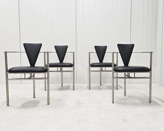 Image 1 of 4x sedie da pranzo Belgochrom