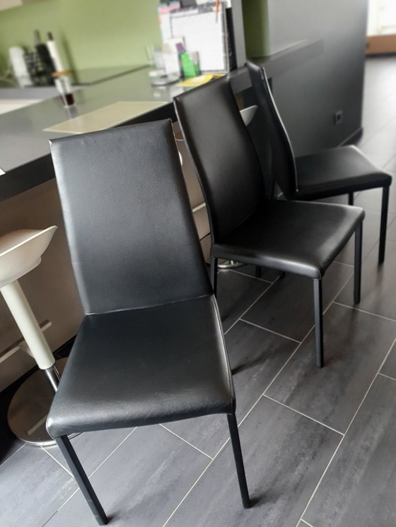 Image 1 of 6 sedie Marlene in pelle