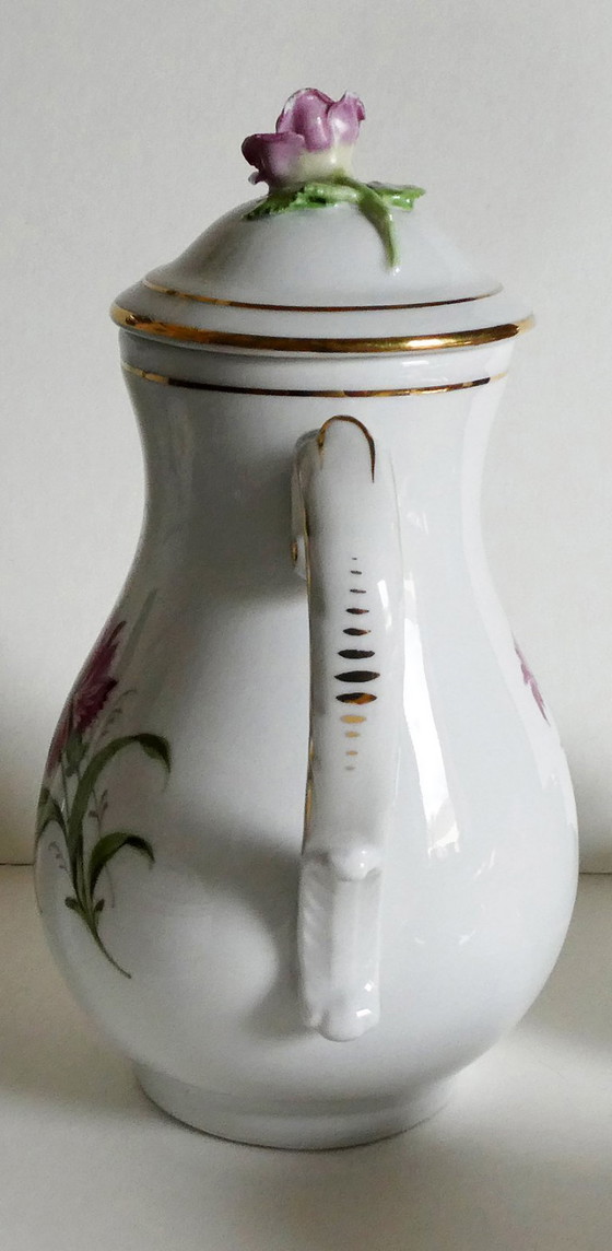 Image 1 of Set da 5 pezzi per moka, porcellana dipinta a mano, di Schierholz, Turingia, anni '50