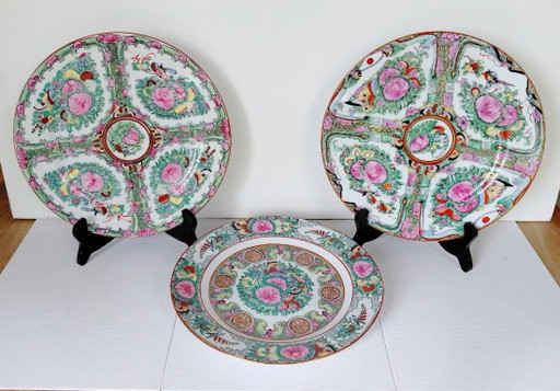Set aus 8 chinesischen Tellern