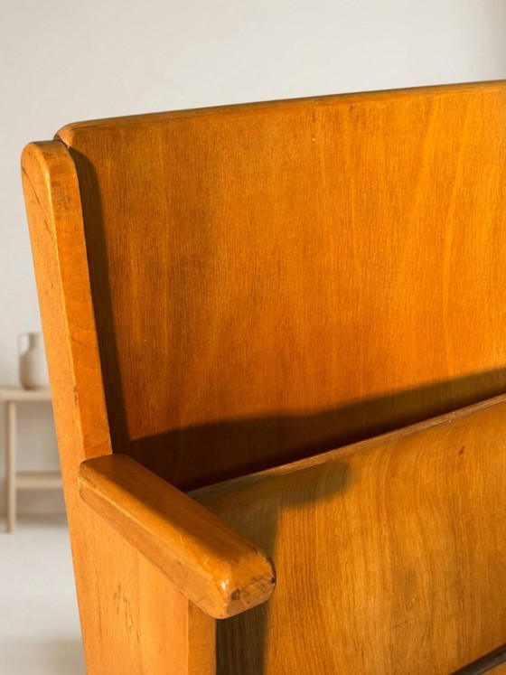 Cinema Chairs Mid-Century Wooden Cinema Seating, 1950s, Germany, 104 × 42 × 85.5 cm – Armchairs (photo 6 of 7)