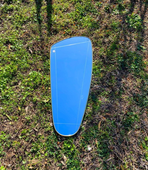 Large vintage freeform wall mirror. Germany, 1960s