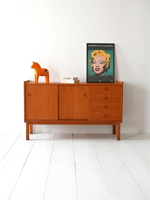 Buffet scandinave en teck des années 1950/60