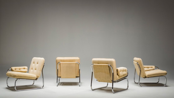 Image 1 of  Set of Three-Seater Borkum Sofa and Armchairs by Johan Bertil Häggström for Ikea, 1970s