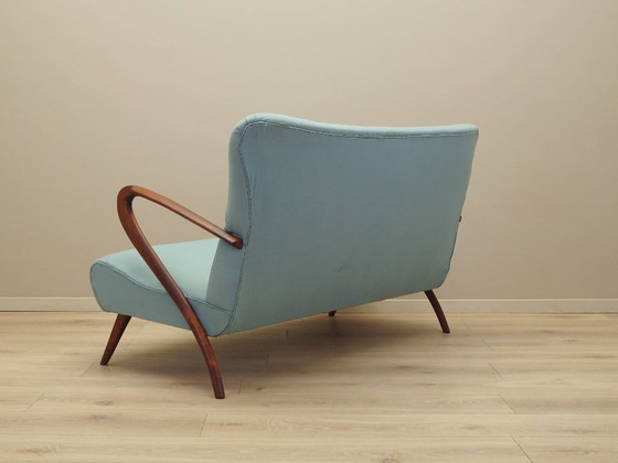 Image 1 of Mintgroene bank, Italiaans design, jaren 70, vervaardigd in Italië.