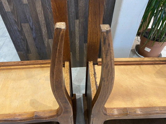 Image 1 of Coppia di comodini in rovere con cassetto e nicchia, anni '50