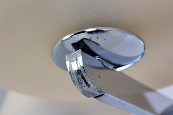 Image 1 of Lámpara de araña Art Déco cromada de ESC Zukov, Checoslovaquia, década de 1930