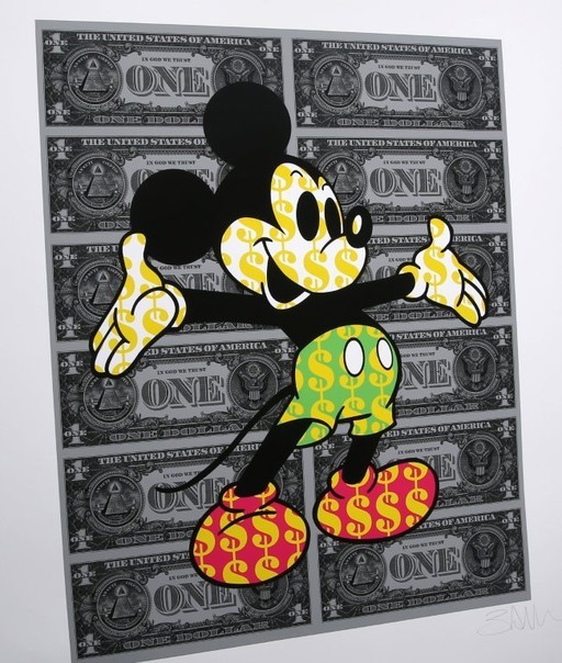 Allen, Ben - Monster Mickey (Black)-E.A. - GROSS - Giclée - handsigned