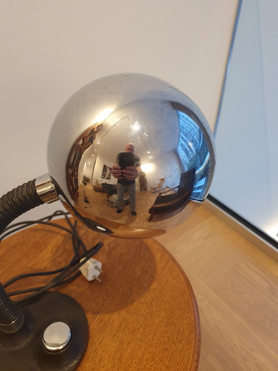 Lampada da scrivania Vintage Space Age Heinz F. W. Stahl Modello 7403 Per Hillebrand Leuchten Anni '70 (photo 6 of 9)