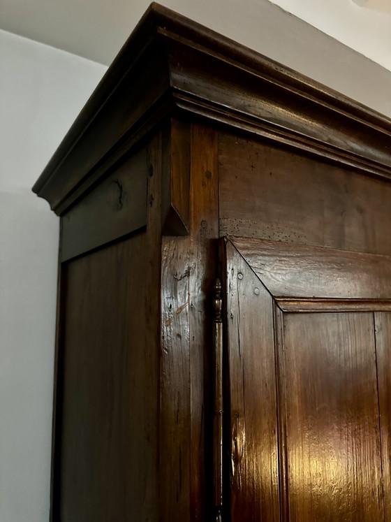 Authentic 19th-century country cabinet in solid wood – Wall cabinet (photo 2 of 5)