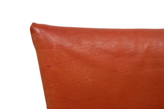 Gerard van der Berg fauteuil met oranje leren rok, jaren 80 – Leather, Dutch Design Style (photo 19 of 40)