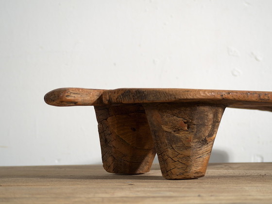 Antique pine wood side table, Central Europe, circa 1900, Coffee tables, Brown, Rustic (photo 13 of 21)
