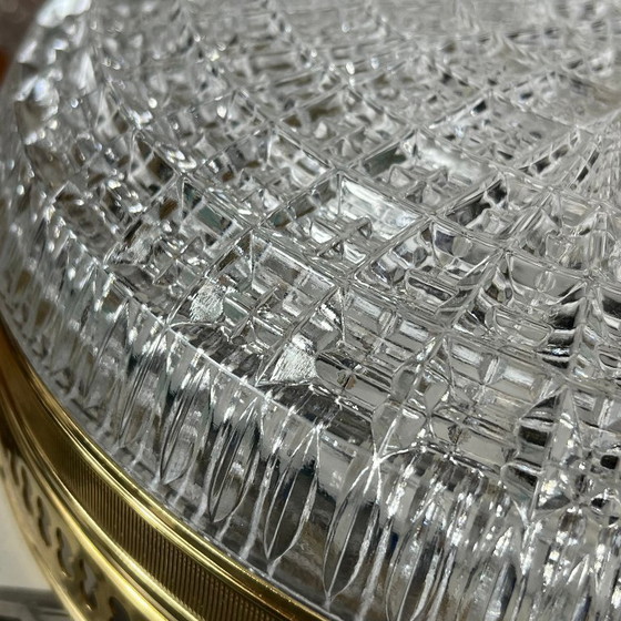 Plafoniera in Vetro e Metallo Dorato, Modello Antico 1930 – Plafoniere, Glass (photo 6 of 9)