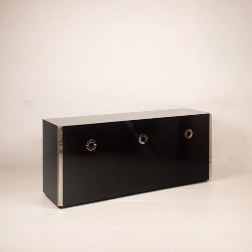 Willy Rizzo Alveo Sideboard for Mario Sabot, Italy 1970