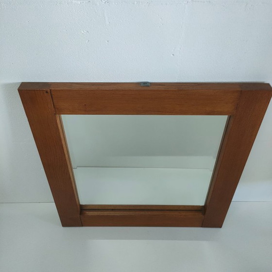 Image 1 of Miroir mural à facettes en chêne belge MTE Theuns (2 présents)