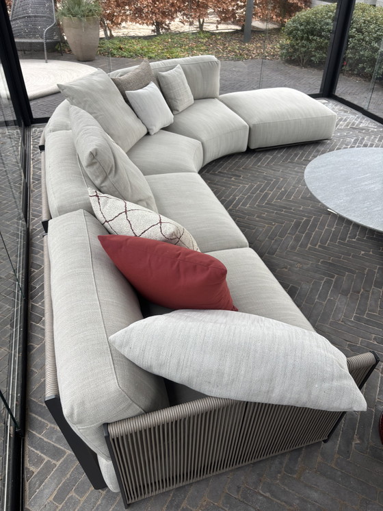 Image 1 of Sofá modular de exterior Flexform Vulcano, 5 piezas, incluye juego de fundas