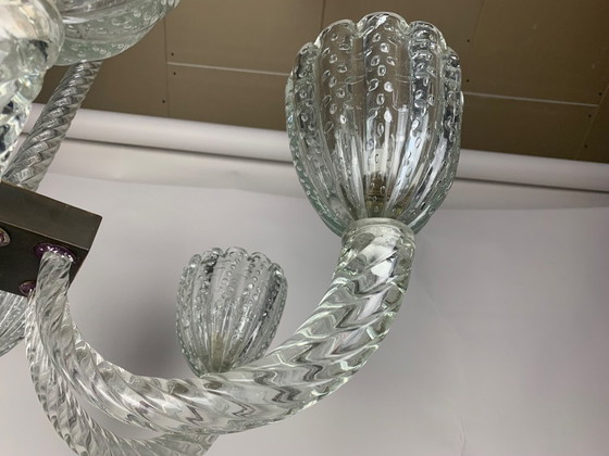 Image 1 of Seguso vetri d'arte Kronleuchter 1950er Jahre